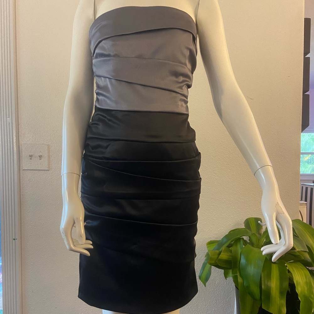 White House black market strapless party dress!